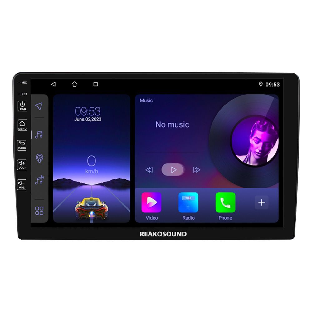 Автомагнитола 2din Android 4+64Gb 2DIN 9 дюймов, магнитола для авто c  carplay WiFi Bluetooth GPS