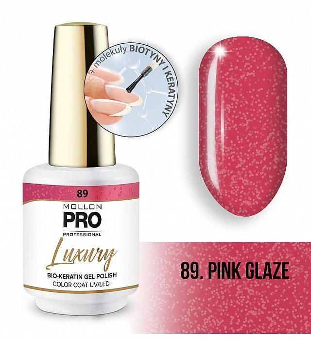 Mollon Pro/ Гель-лак LUXURY COLOR COAT №89 PINK GLAZE (8 ml) #1