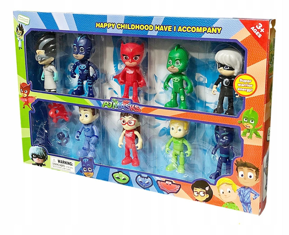 Набор фигурки игрушки Герои в масках PJ Masks 9 шт