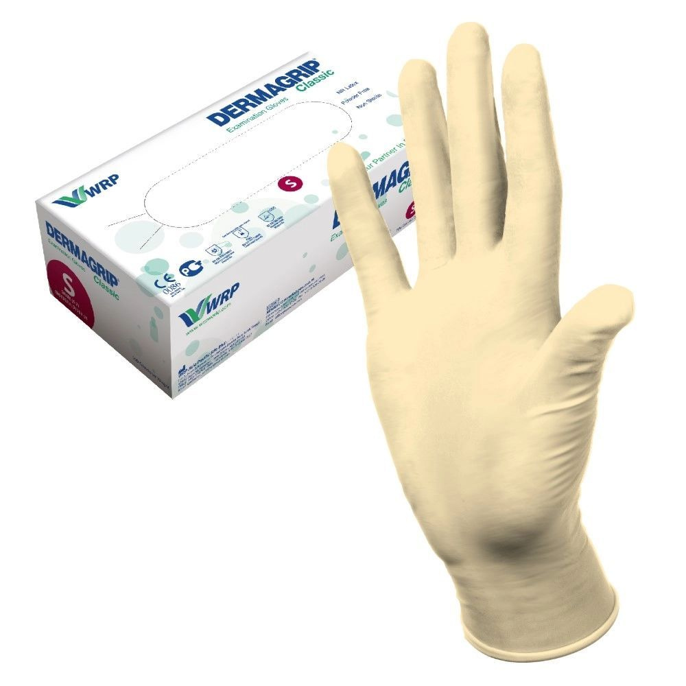 Dermagrip Перчатки медицинские, 100, Натуральный латекс - купить с ...