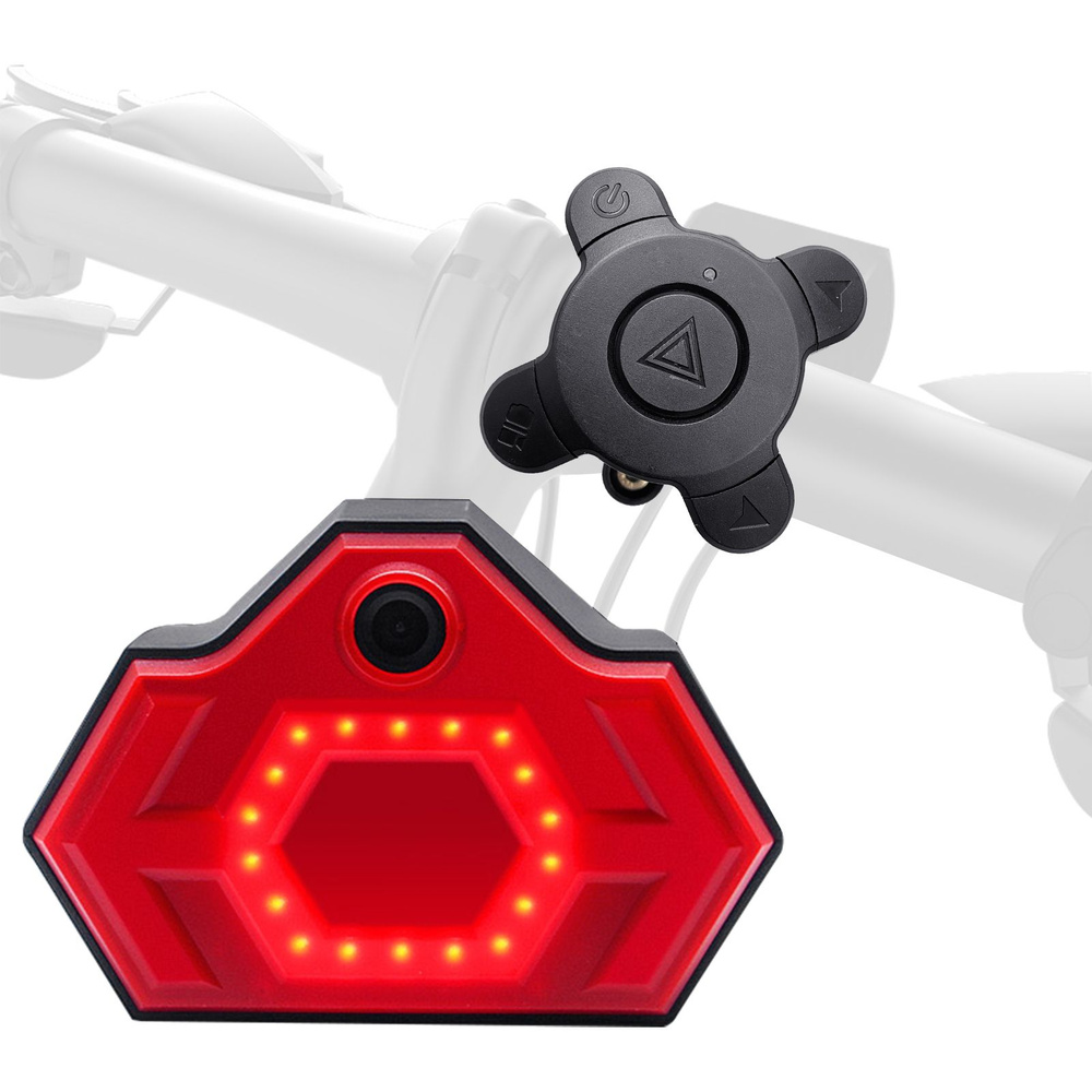 Задний фонарь для велосипеда 2-в-1 с поворотниками и видеорегистратором ...