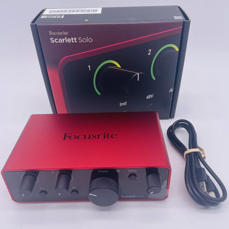 Звуковая карта Focusrite Scarlett Solo 4th Gen купить на OZON по низкой ...