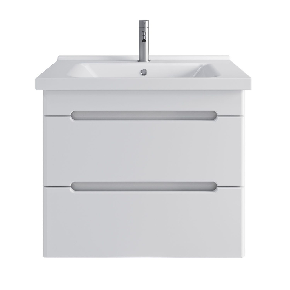 Тумба подвесная SanStar Адель 70 Без раковины для ванной комнаты, белая ...