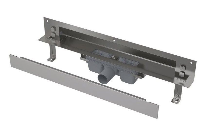 Трап в стену 60см с комбинированным затвором, сталь-глянец - купить по ...