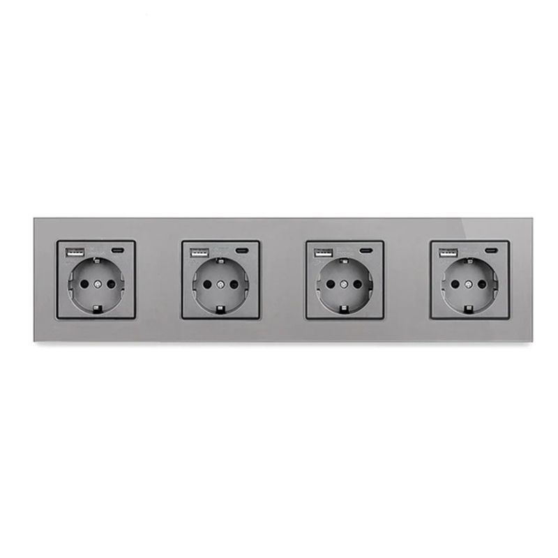 Розетка наружная, стеклянная, type-c, USB - купить по низкой цене в ...