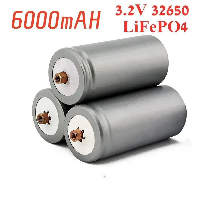 (6 узлов) 32650 3.2V Lifepo4 Зарядные аккумуляторы Профессиональный ...