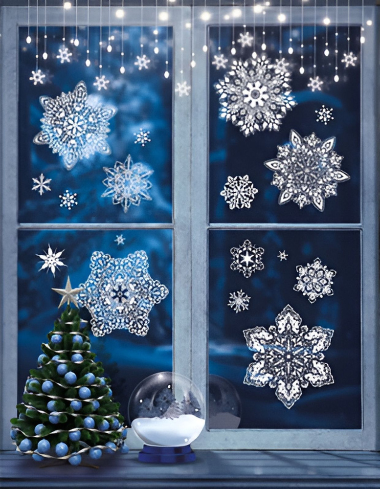 340 трафаретов и шаблонов снежинок на окна (Новый год) – вырезаем из бумаги своими руками