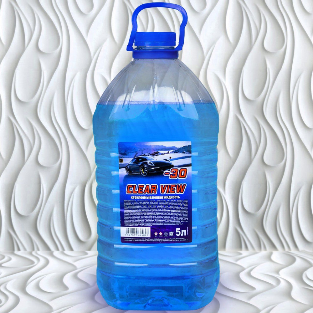 Незамерзайка для автомобиля -30 (кристаллизация -18) CLEAR VIEW 5 л ...