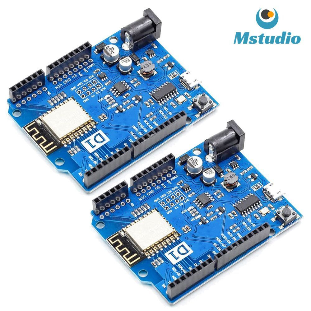 2 шт Контроллер Wi-Fi WeMos D1 UNO R3 на базе модуля ESP8266 ESP-12F ...