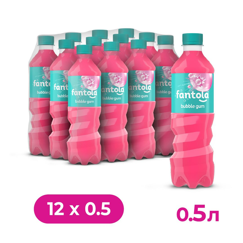 Газированный напиток Fantola Bubble Gum, 12 шт х 0,5 л - купить с ...