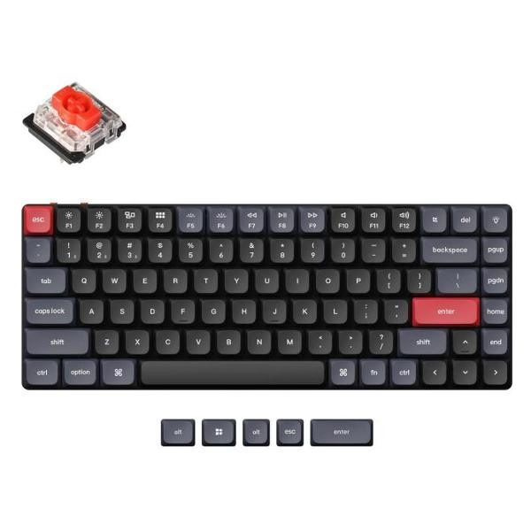 Keychron Игровая клавиатура беспроводная K3 Pro Hot-Swap, (Gateron Low Profile Red), Русская раскладка, #1