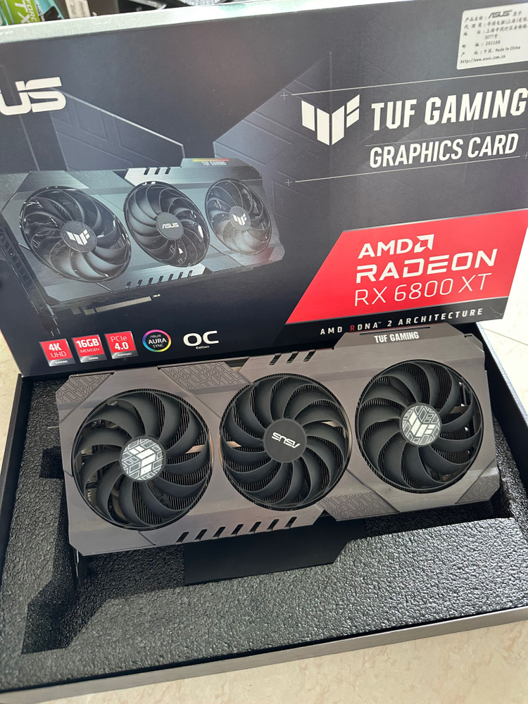 Видеокарта ASUS Radeon RX 6800 XT, GDDR6X - купить по низким ценам в ...