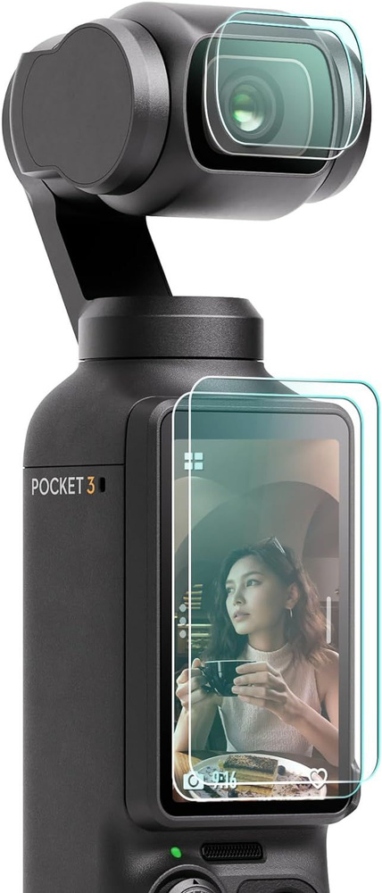 2 комплекта DJI Osmo pocket 3 PTZ Карманная камера Защитная пленка для ...