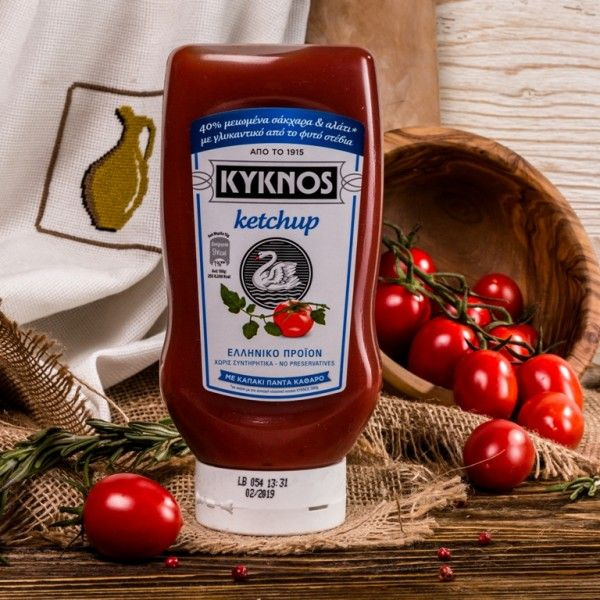 Kyknos Кетчуп томатный со стевией 540 гр #1