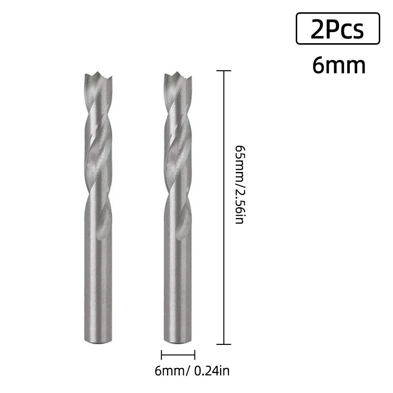 Сверло для высверливания точечной сварки 6 мм, HSS-Co, 2 шт. #1