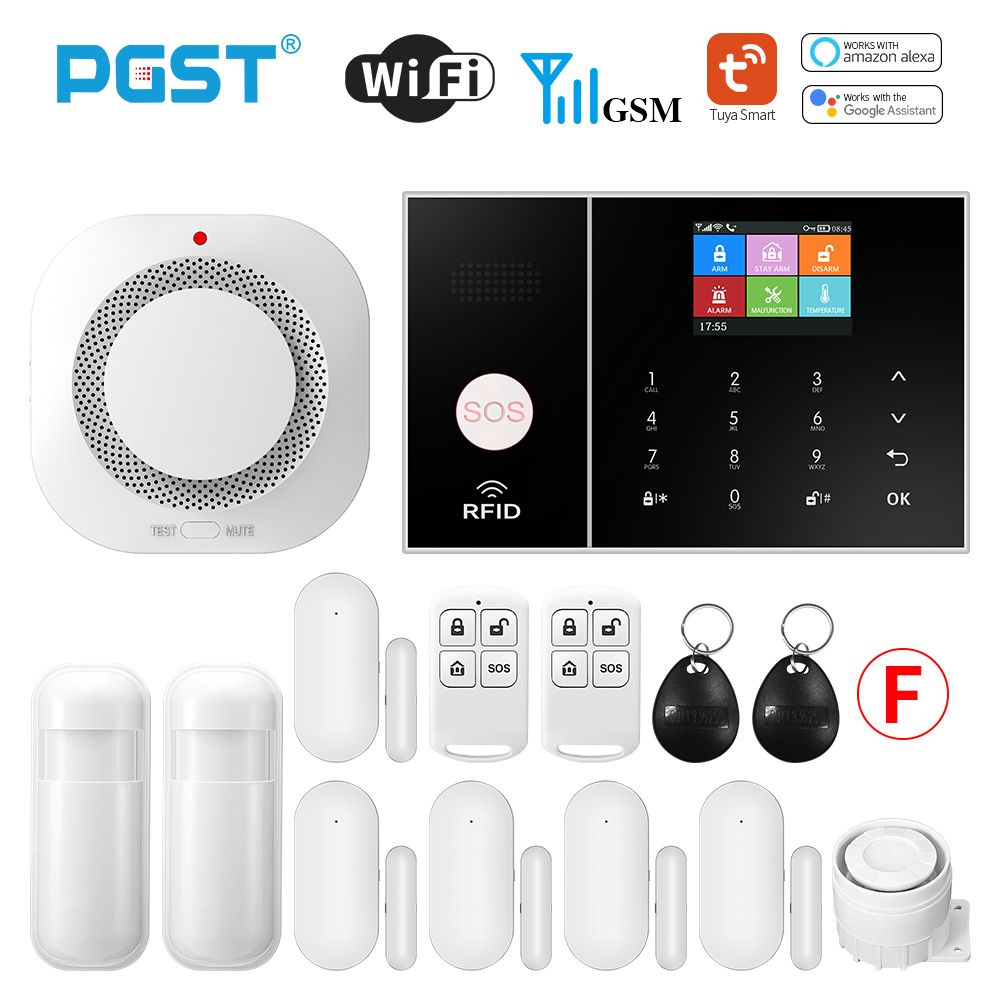 PGST Умная система сигнализации жизни для дома WIFI GSM охранная ...