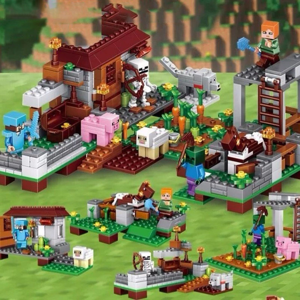 Конструктор Майнкрафт, Майнкрафт для детей, Модель строительного блока ...