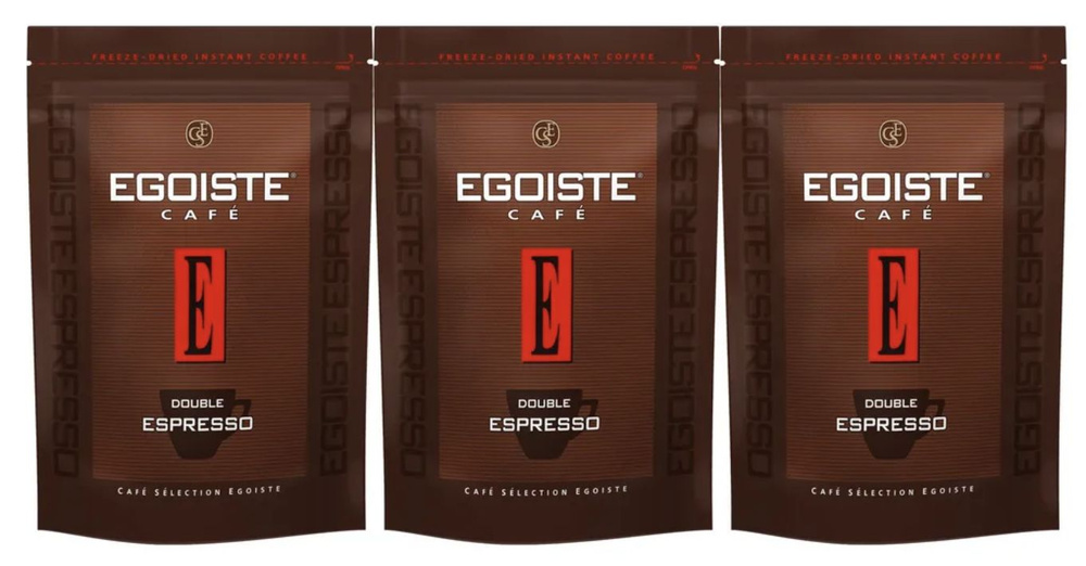 Кофе Egoiste Double Espresso растворимый, 70г х 3 шт. #1