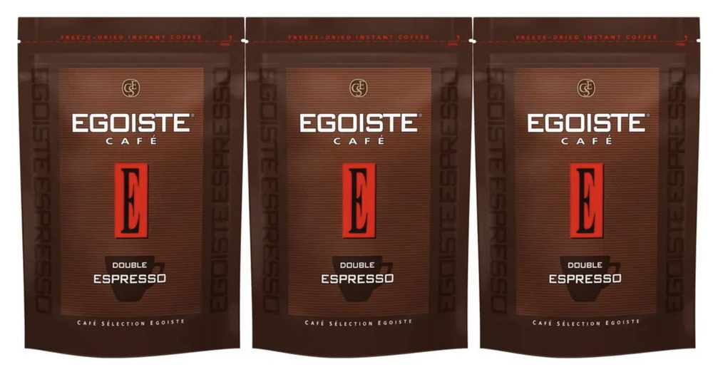 Кофе Egoiste Double Espresso растворимый, 70г х 3 шт #1