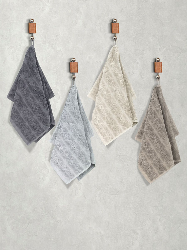 Полотенце для лица, рук Karna Полотенца карна Хлопок 40x60 см, 4 шт ...