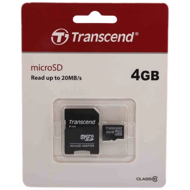 Transcend Карта памяти Premium 4 ГБ (TS4GUSDHC10) - купить с доставкой ...