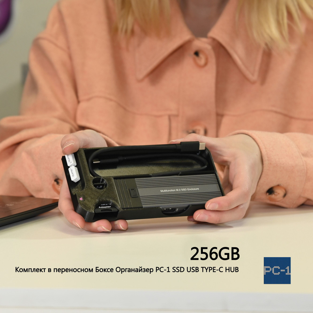 Внешний SSD-диск PC-1 PC-1SSDUSBTYPE-CHUB 256GB, 256 ГБ - купить по  выгодной цене в интернет-магазине OZON (1323372851)