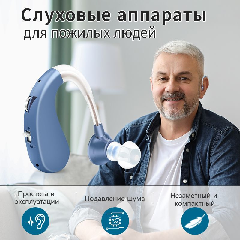 Surmount Аккумуляторный слуховой аппарат для пожилых людей и взрослых ...
