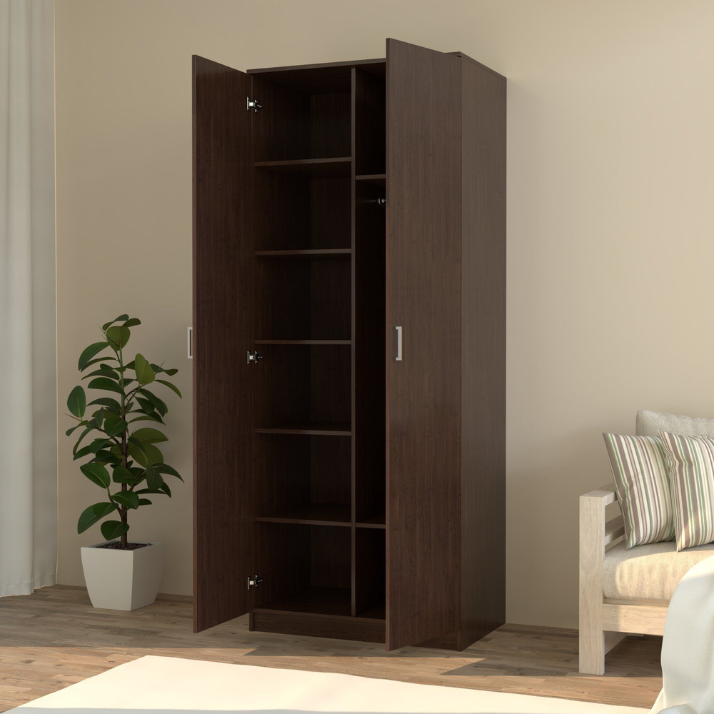 Шкаф распашной BestMebel Шкаф Эконом 9, 90x50x210 см купить c доставкой ...