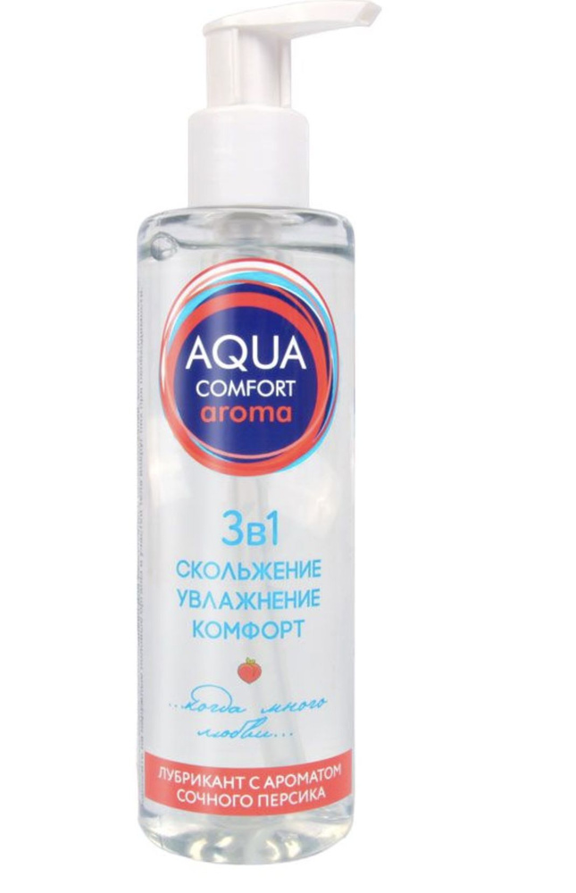 Биоритм Гель-лубрикант на водной основе Aqua Comfort Aroma с ароматом персика - 195 гр.  #1