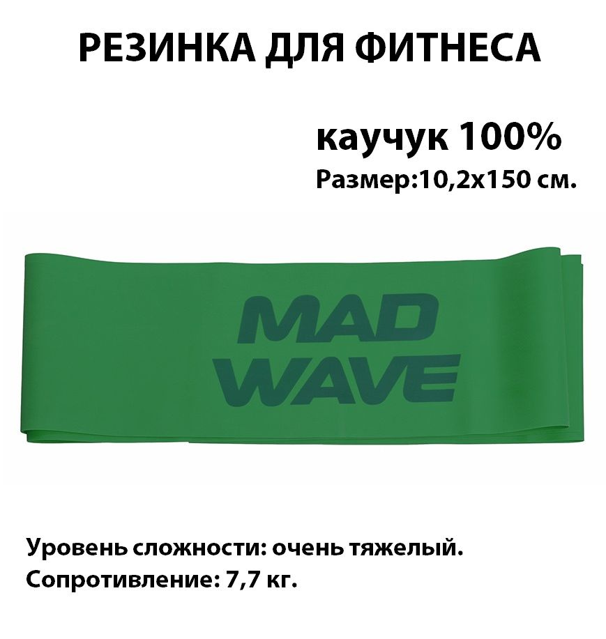 Эспандер Latex free resistance band, Super Strong, Green, M1333 03 5 01W #1