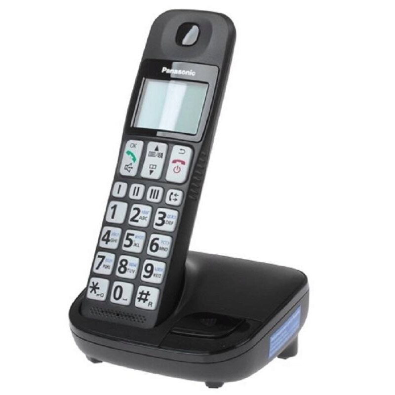 Радиотелефон стандарта DECT Panasonic KX-TGE110UCB, черный - купить с ...
