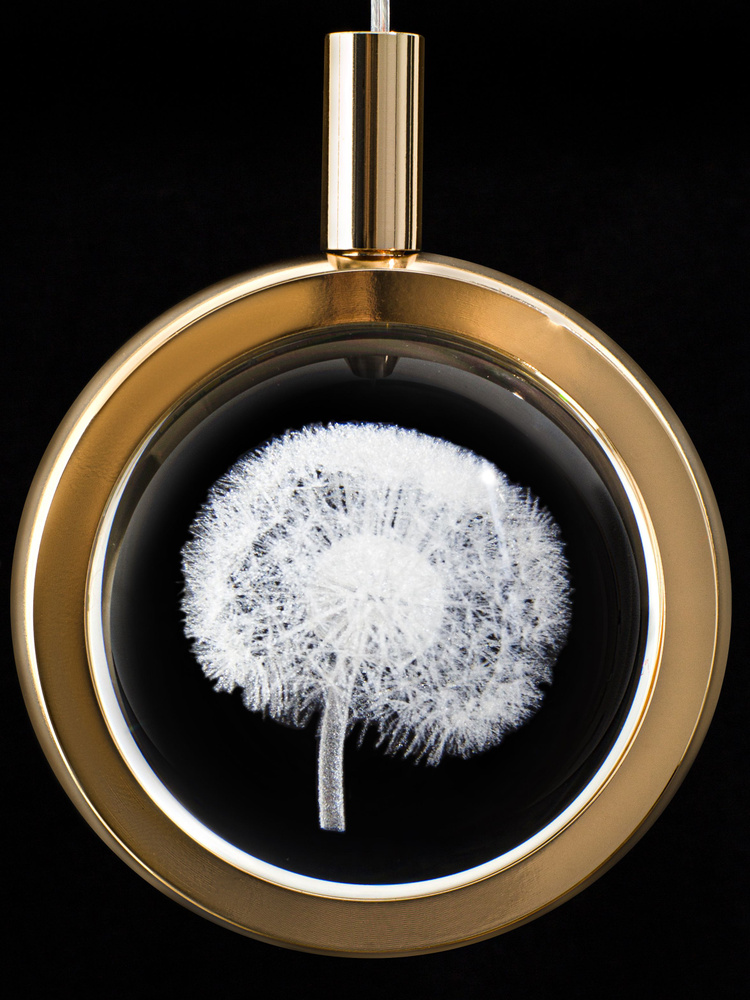 Подвесной светодиодный светильник золотой (одуванчик) - купить по ...