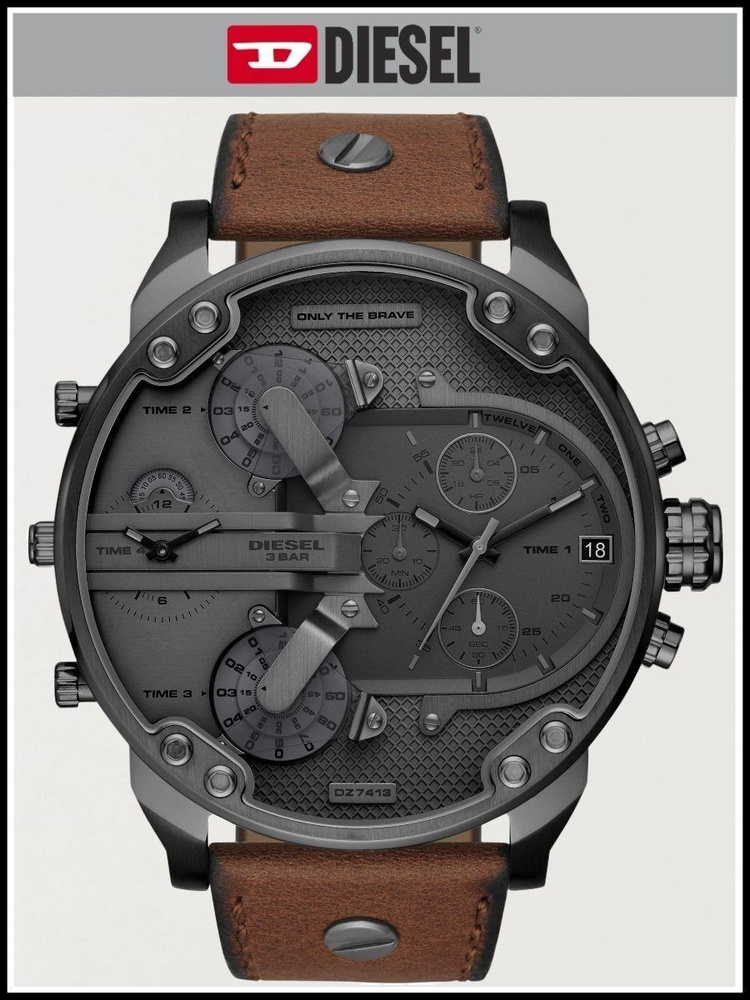 Мужские наручные часы Diesel кожаный ремешок - купить с доставкой по ...