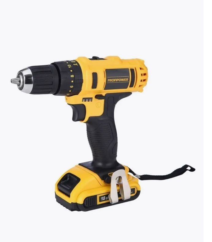 Дрель-шуруповерт Profipower T0054 18В (2Акб 2.0 Ач 35Нм) с набором ...