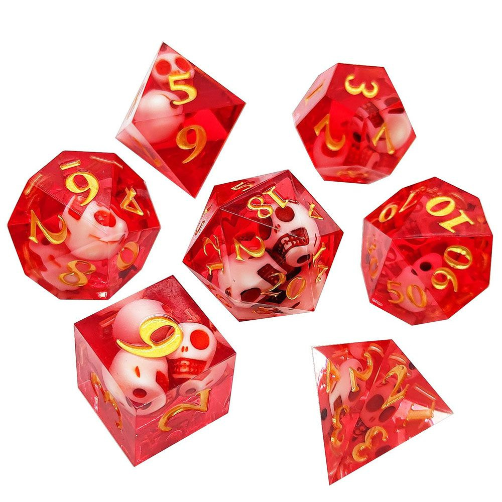 7шт Настольная игра Смола Игральные кости DND Многогранник TRPG ...