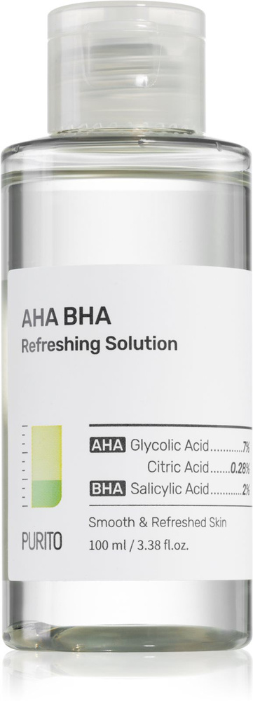 Purito AHA BHA Refreshing Solution - отшелушивающий и очищающий тоник ...