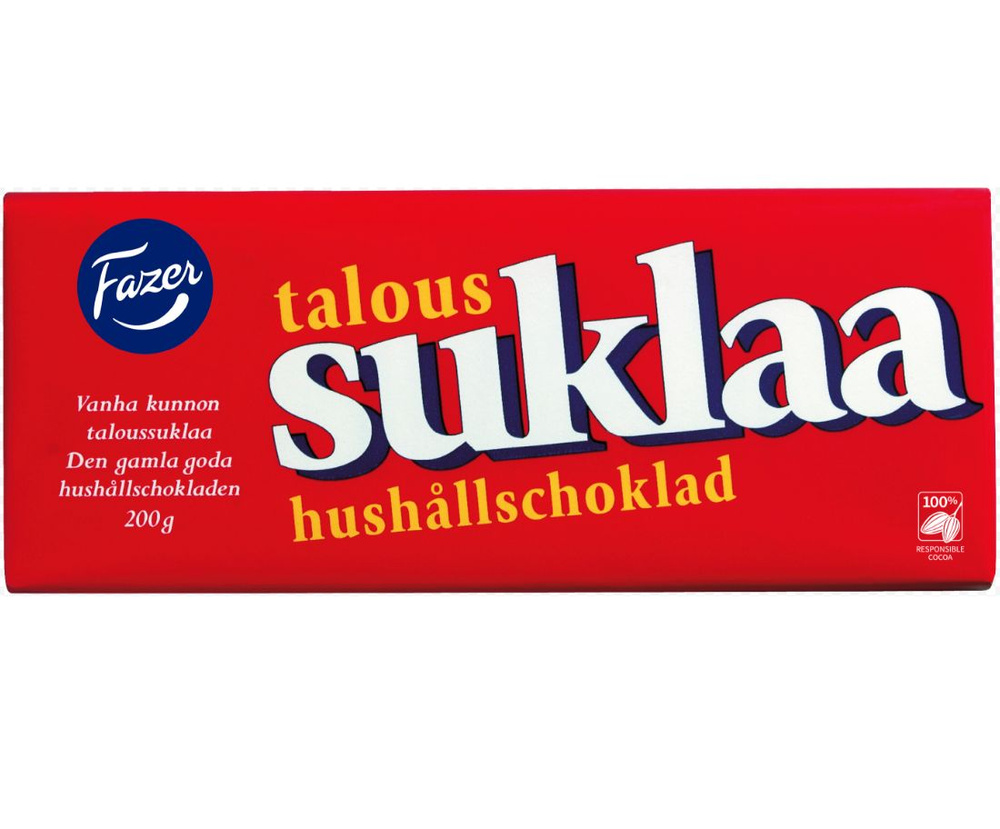 KARL FAZER шоколад темный SUKLAA, 200 гр. (Финляндия) - купить с ...