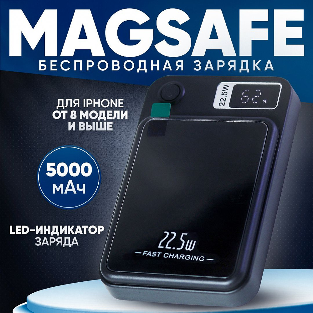 Внешний аккумулятор (Power Bank) MagSafe PowerBankk_Lightning - купить по  выгодным ценам в интернет-магазине OZON (1309772439)