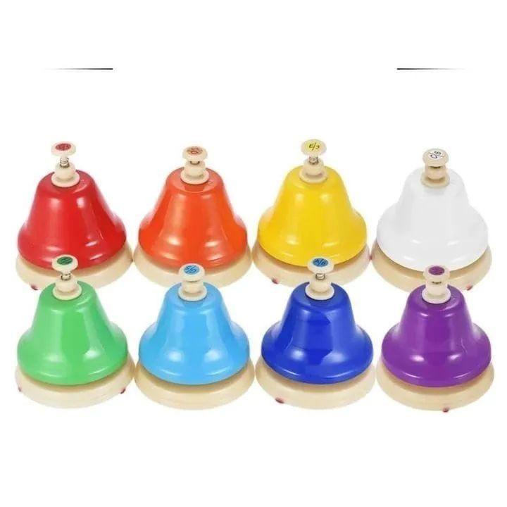 Диатонические колокольчики Veker по нотам (комплект 8 шт.) нажимные ...