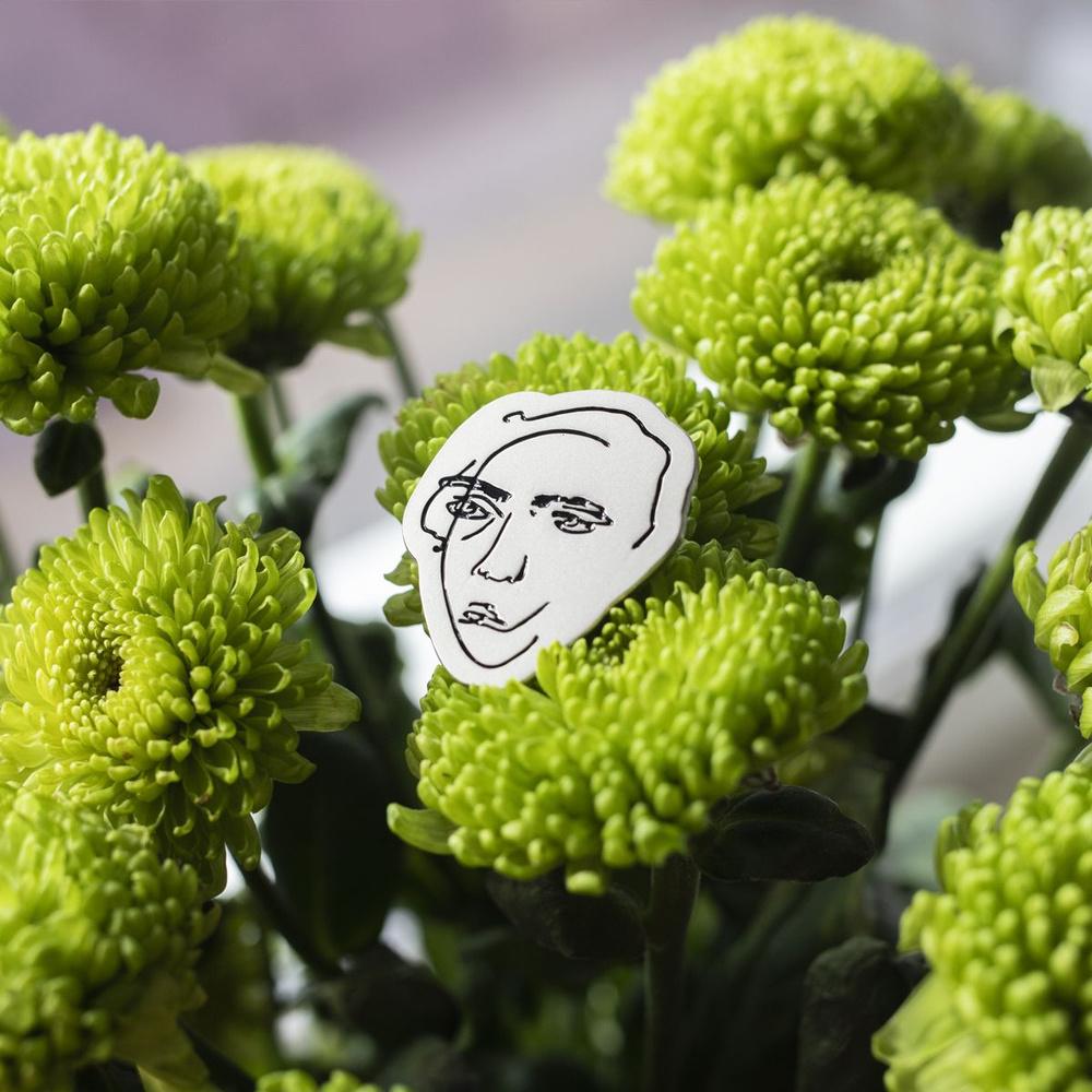 Значок "Велимир Хлебников" черная эмаль сувенир из Астрахани - купить с ...