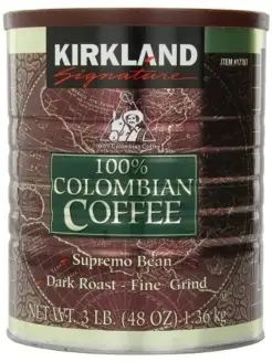 Молотый кофе Kirkland 100% Colombian Ground Filter Coffee, 1.362 кг #1