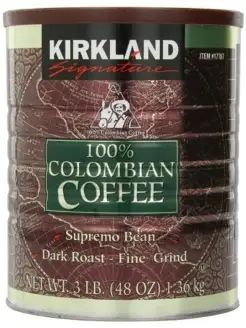 Молотый кофе Kirkland 100% Colombian Ground Filter Coffee, 1.362 кг-LI #1