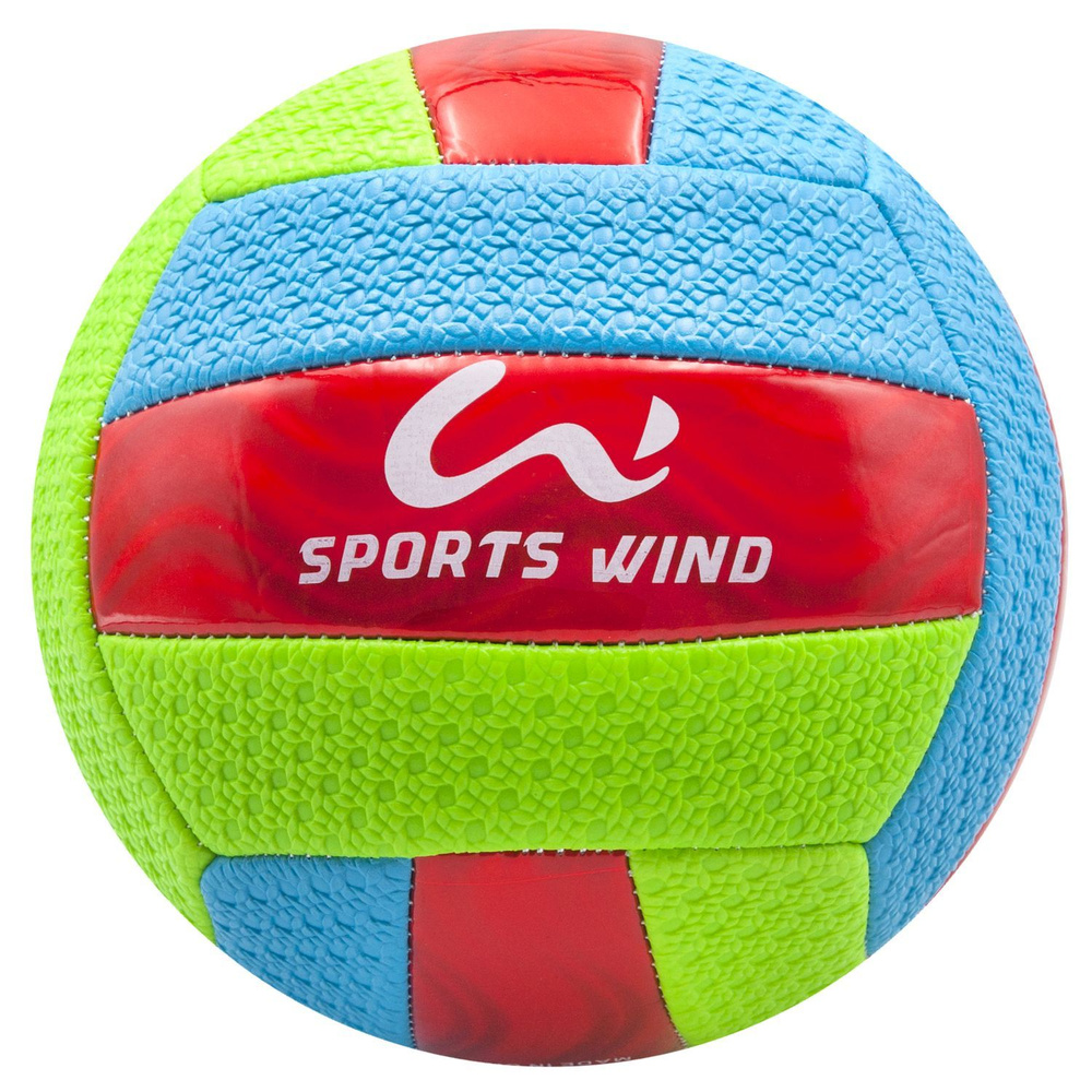 Мяч волейбольный МЯЧ3476, 5 размер, зеленый, красный купить по выгодной ...