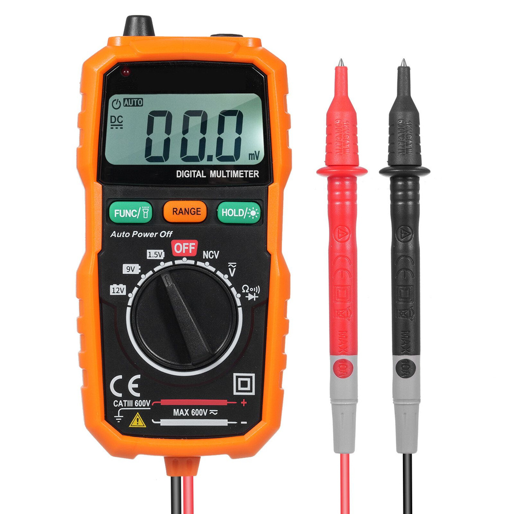 Цифровой мультиметр измеряет напряжение переменного/постоянного тока ...