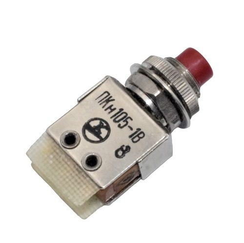 Переключатель кнопочный ПКН105-1В 220В 4А 3pin 10 шт. однополюсный, без ...