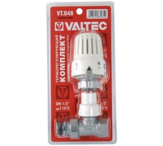 Прямой клапан с термостатической головкой для радиатора 1/2 Valtec VT.048.N.04  #1