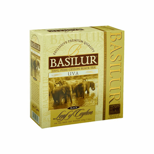 Basilur Черный чай в пакеиках Лист Цейлона Ува,100 пак. - купить с ...