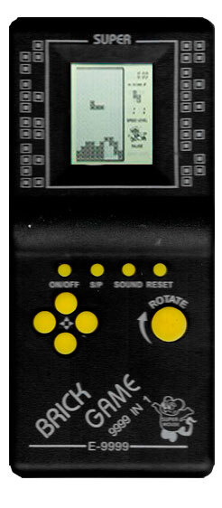 Игровая консоль Tetris Brick Game 9999in1 (черный) купить на OZON