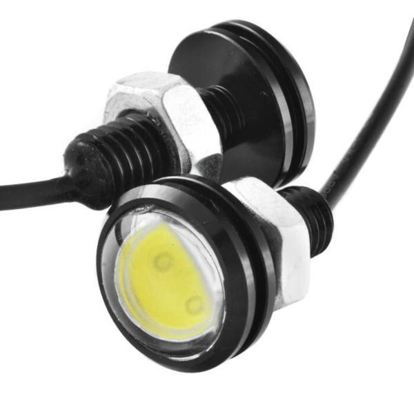 Огни ходовые  SKYWAY 12V 1 сверхмощный диод 1.5 W Белая(~25*35*25мм) 2шт
