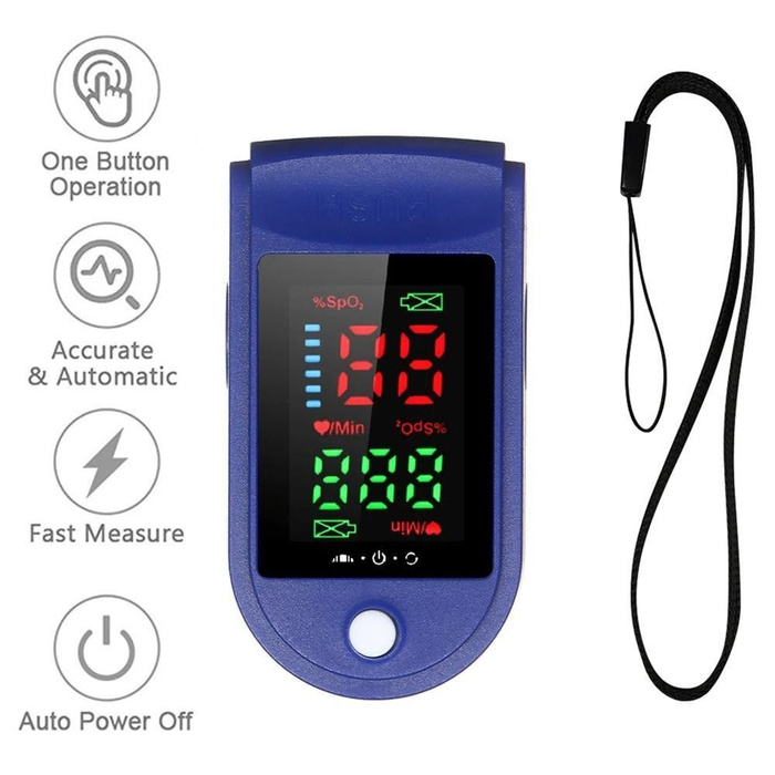 Цифровой пульсоксиметр Fingertip Pulse Oximeter AB88, оксиметр